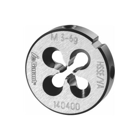 Garant M3X0.5 HSS-E Round Die, for High Tensile Steels, Closed/Pre-Slit Form 140400 M3